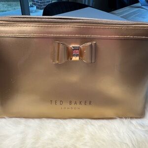 Ted Baker Metallic Gold Bag with Bow